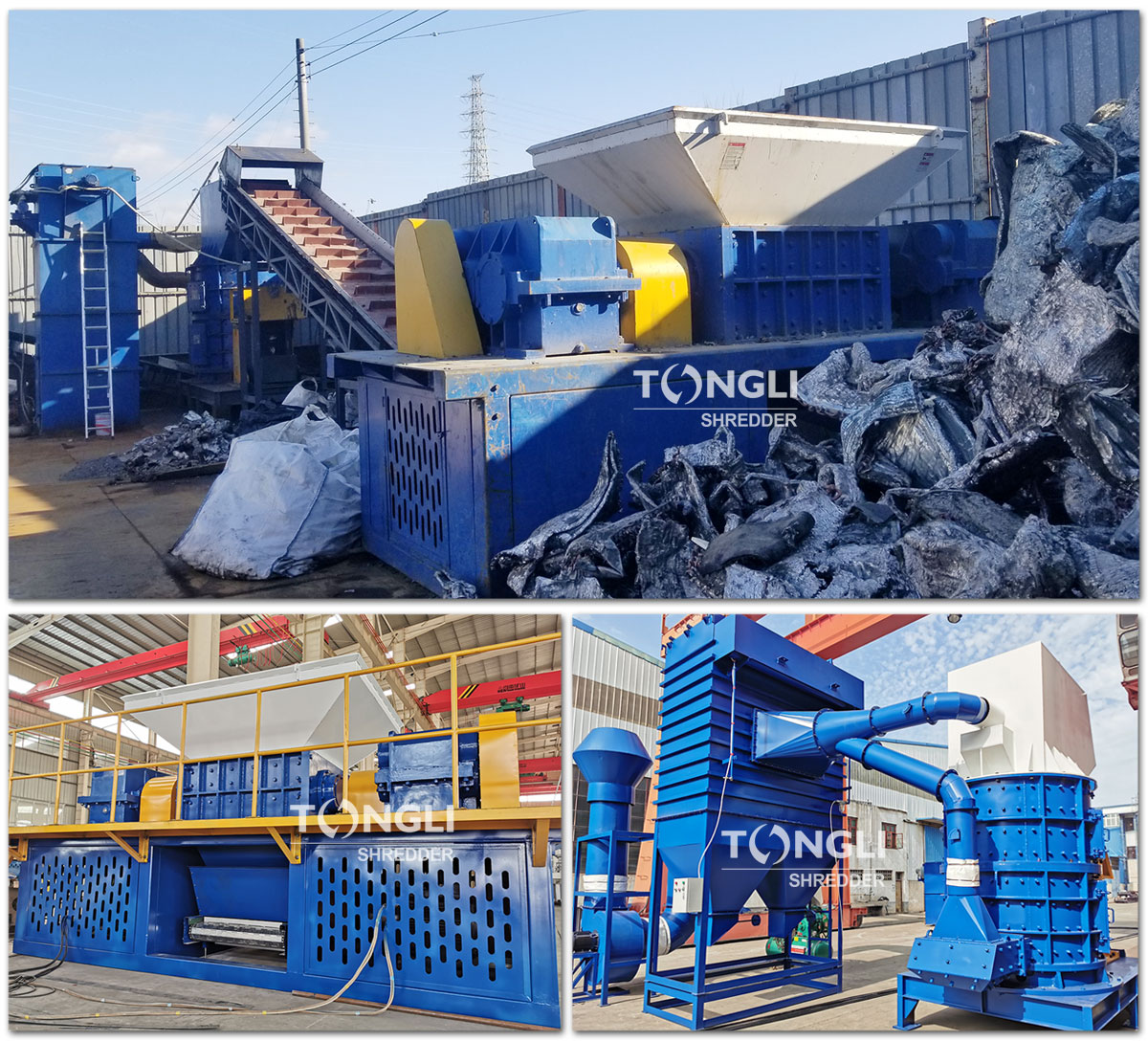 COPPER ALUMINUM WATER TANK AND RADIATOR SHREDDING PRODUCTION LINE