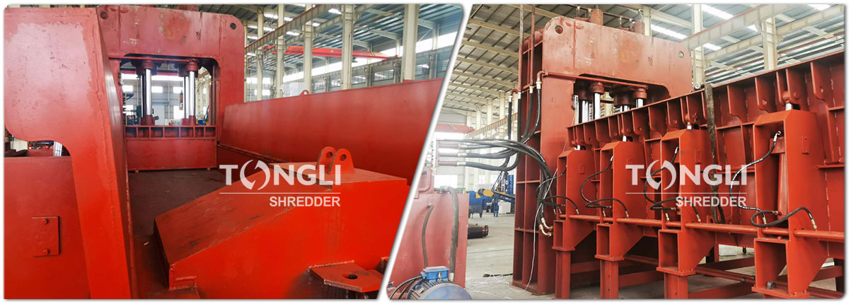 Hydraulic gantry scrap metal steel shear
