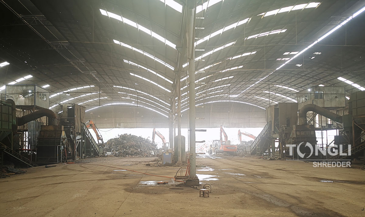 PGX1200 large scrap metal recycling plant