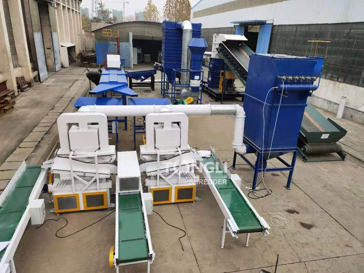 KPS2016 copper and aluminum water tank shredding production line