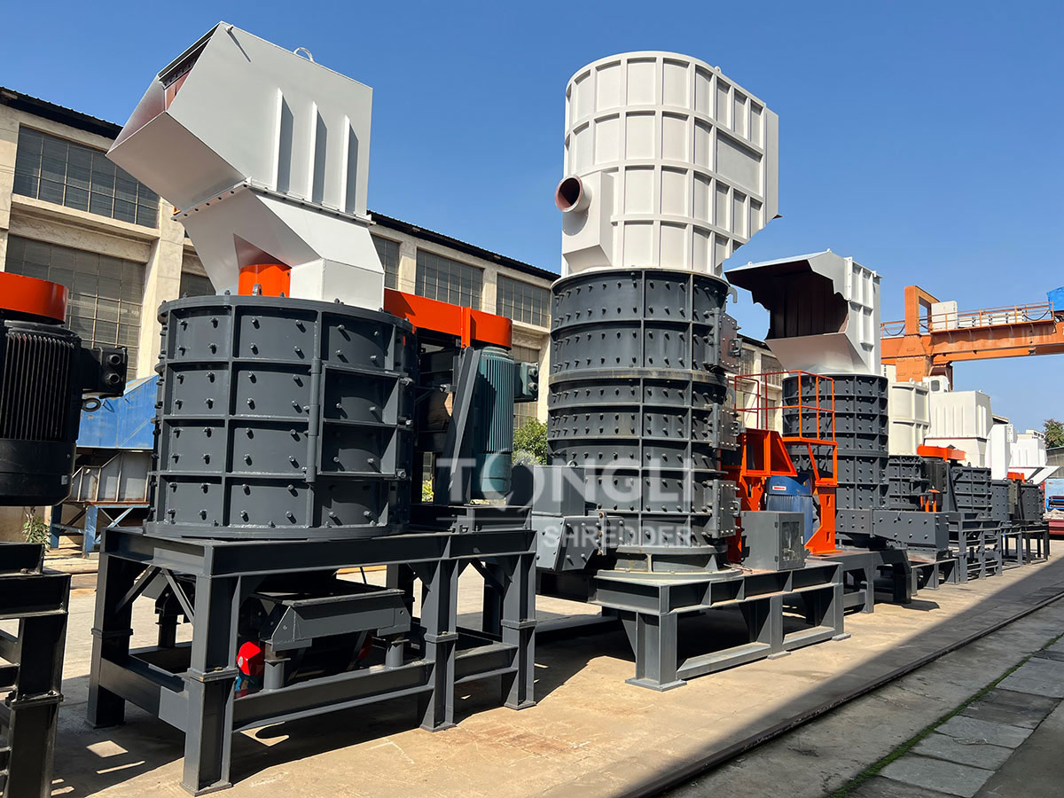 vertical hammer mill shredder