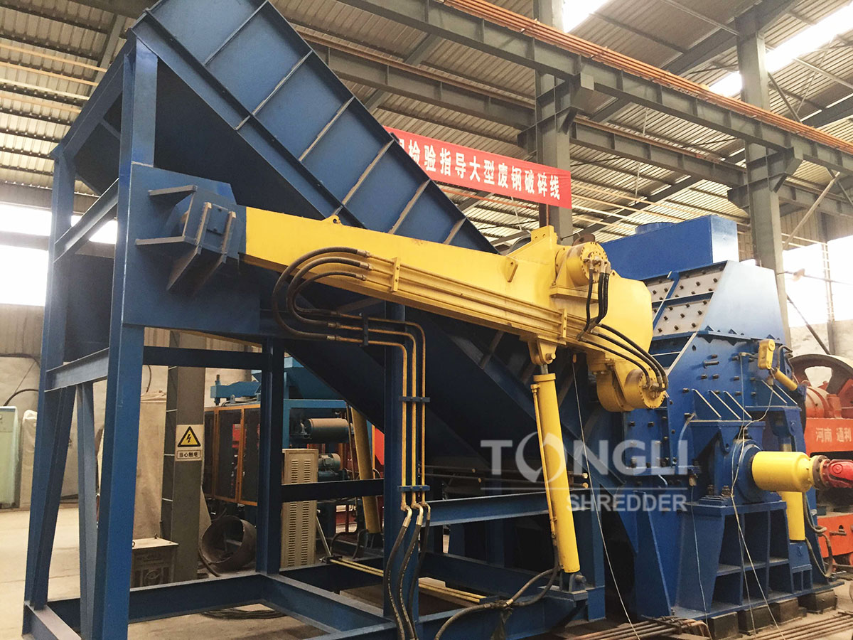 large metal hammer mill shredder