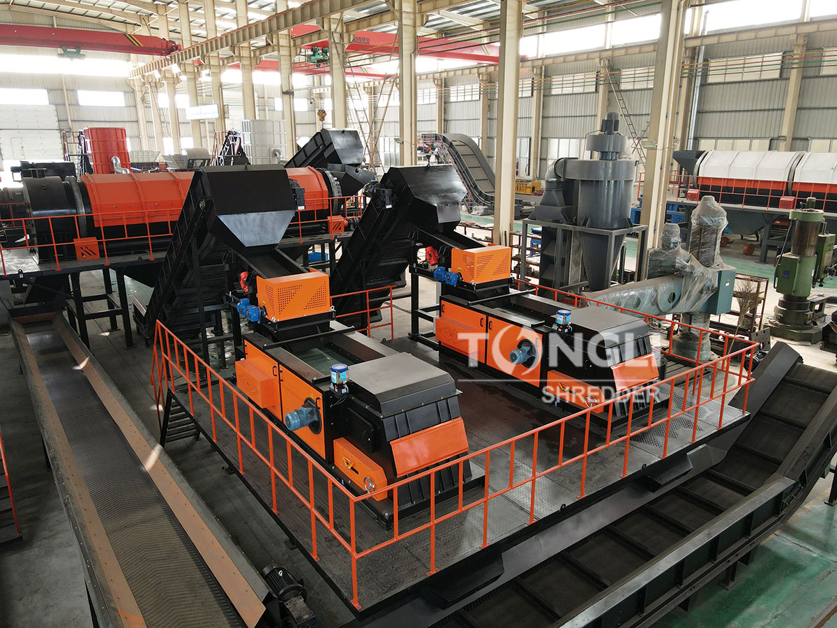 scrap aluminum profiles recycling plant
