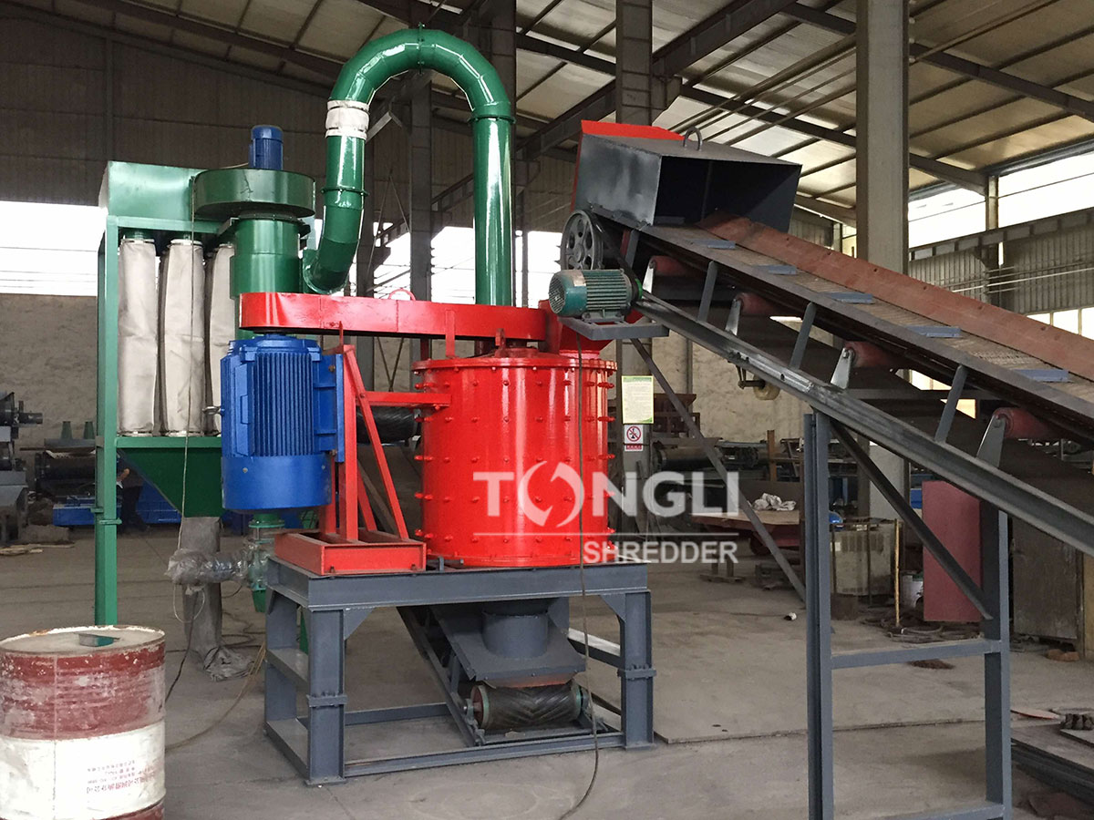 small vertical hammer mill shredder