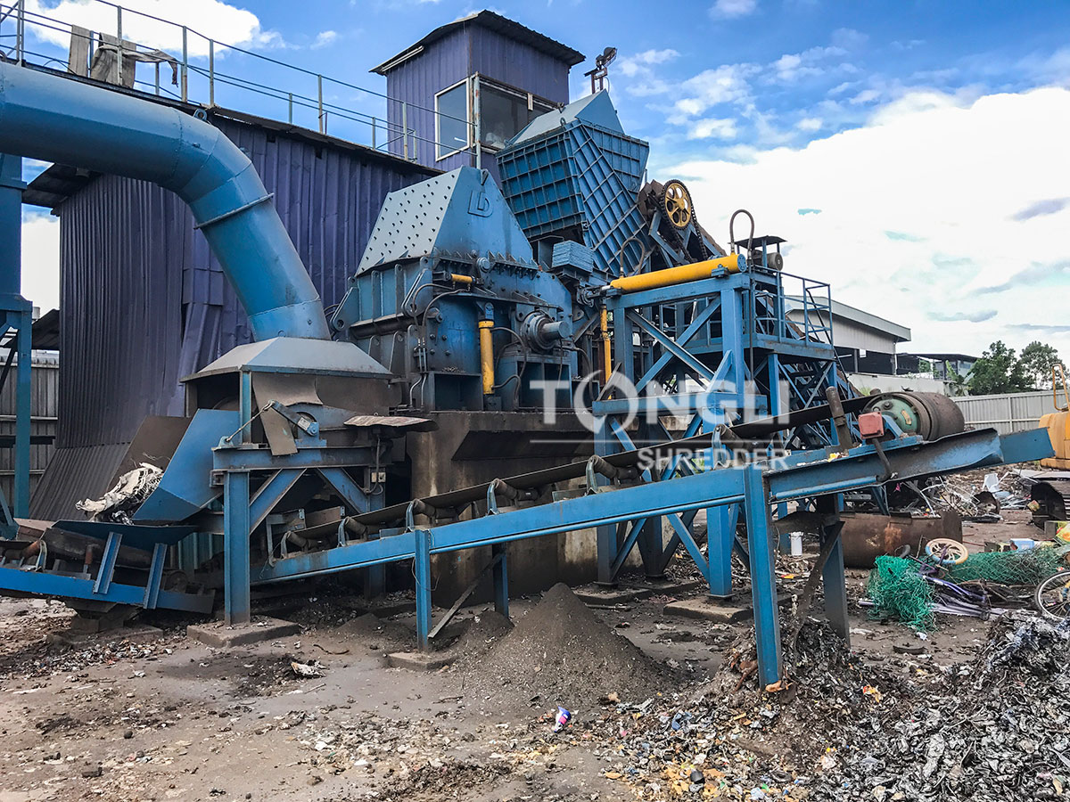 large metal crushing production line
