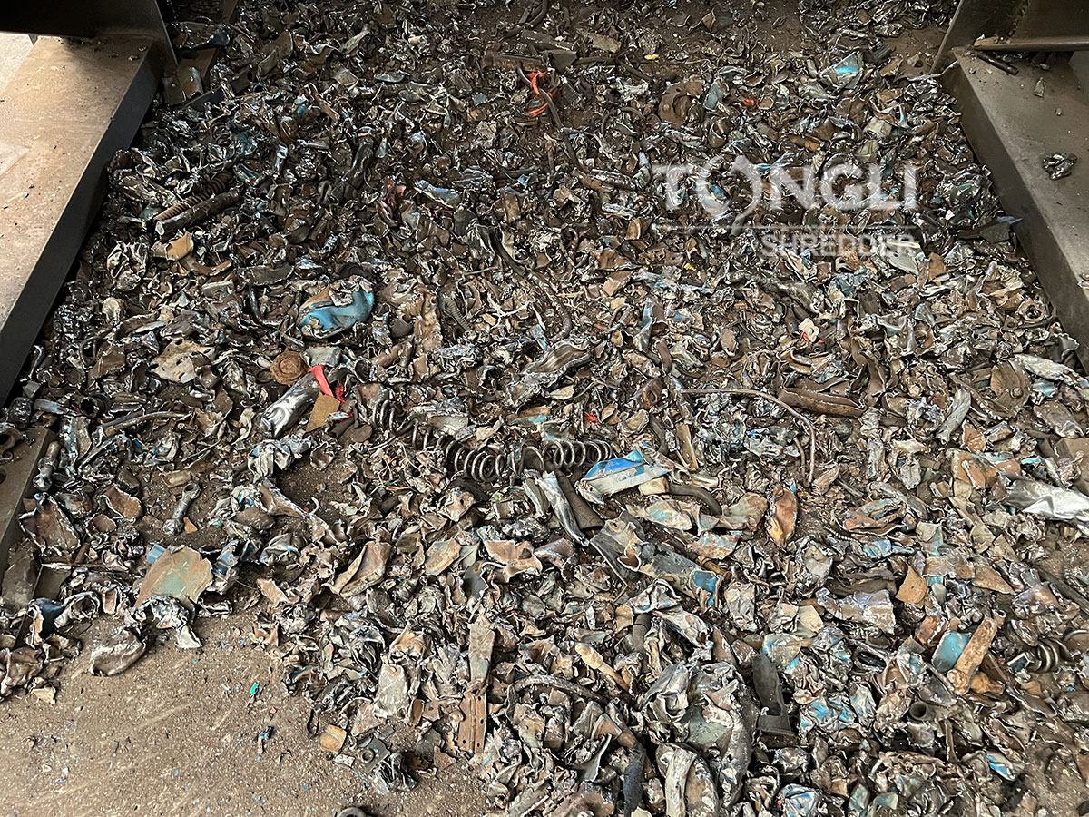 materials after crushing