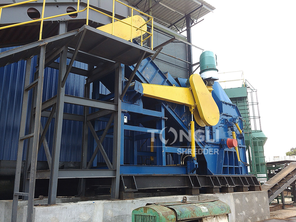 scrap steel crushing production line