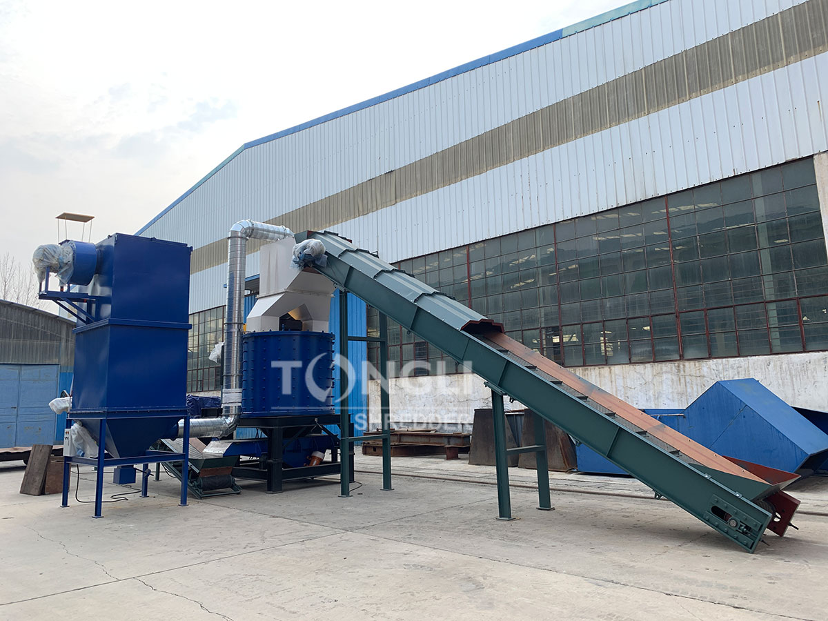 copper cover water meter crushing production line
